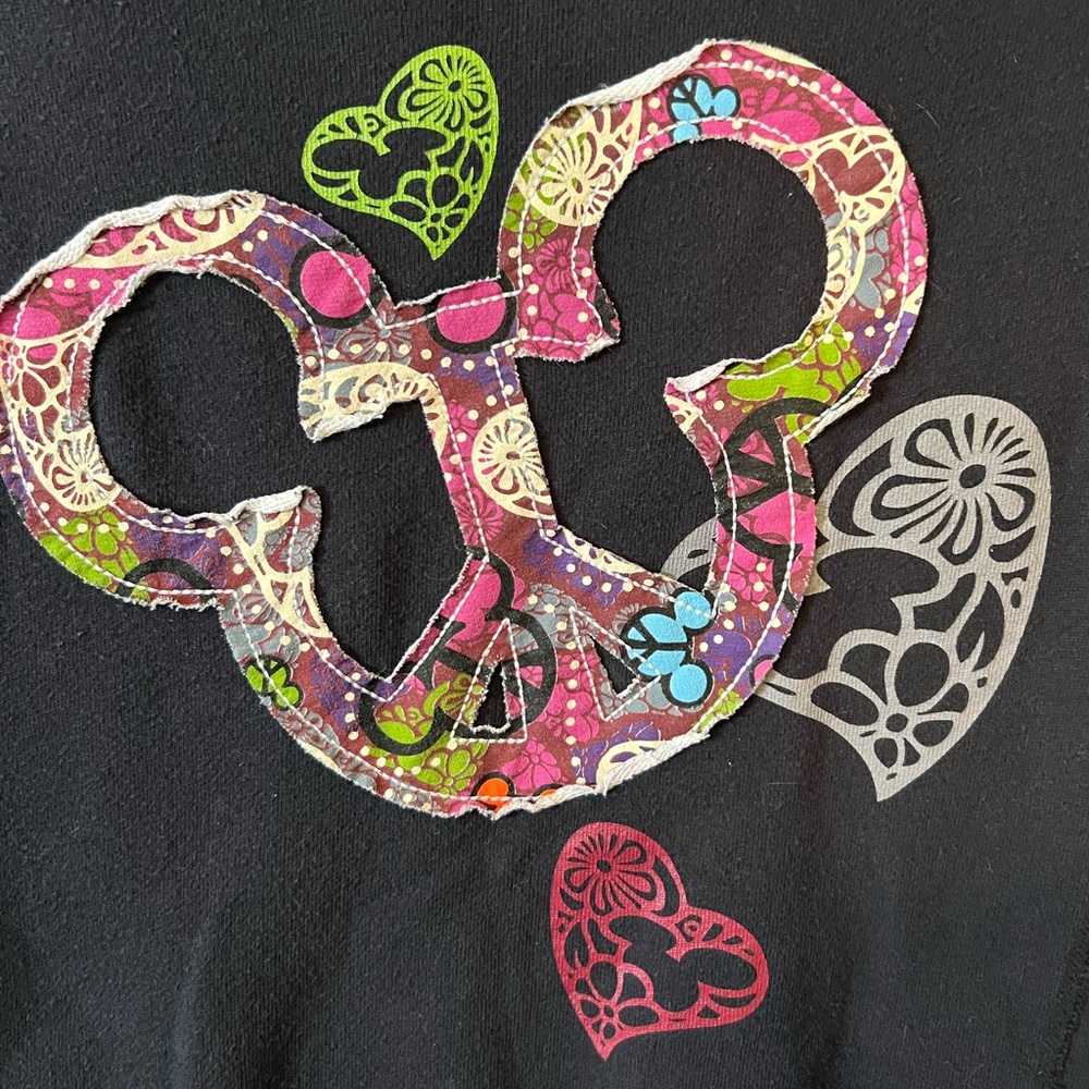 Black Disney Ears Sweatshirt Sz S
